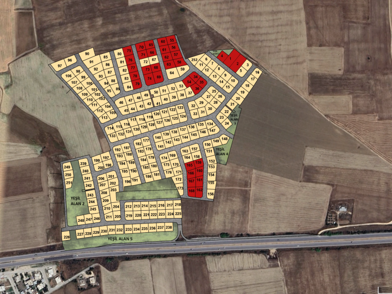 Independent titled plots of land in the Gazimağusa Korkuteli area 